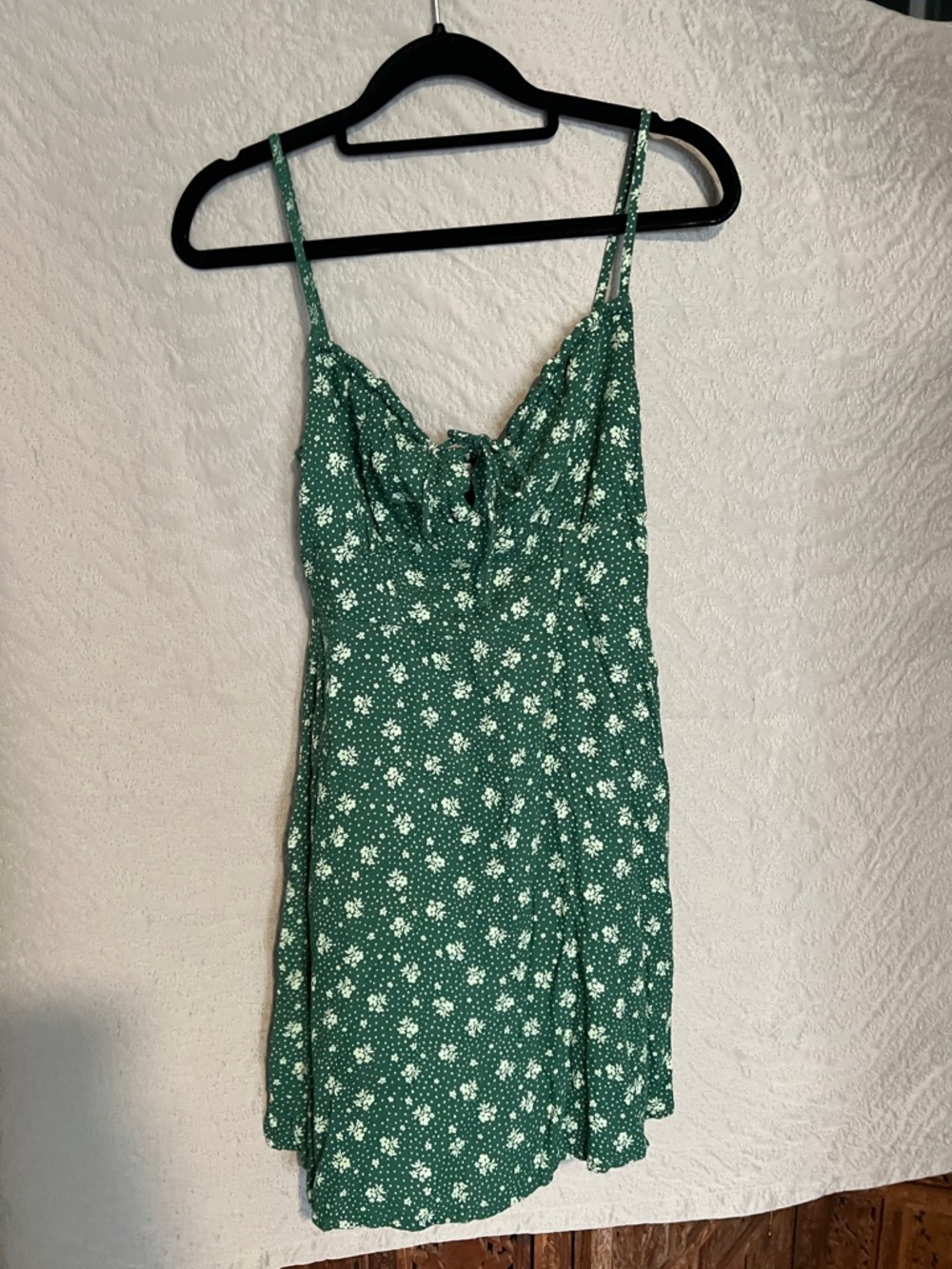 Billabong Green Floral Tie-Front Sundress Size S